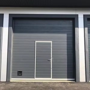 Porte Sezionali Scorrevoli Industriali, Porte da Garage Automatiche Pieghevoli a Soffitto, Porte in Acciaio Isolate con Sezioni Pieghevoli - Product Image 1