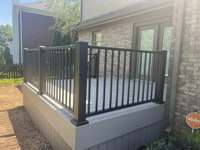 Vente chaude Garde-corps en aluminium pour balcon Escalier Systèmes de garde-corps en aluminium à piquets