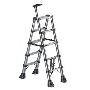 Folding Combination <b>Ladders</b> with 150kg Capacity 4-5-6 Steps Aluminum Modern Design for Supermarket and Office Buildings - Product Image 1