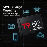Carte SD T9 200 Mo/s 128 Go, pour drones, caméras d'action, carte mémoire Pocket4