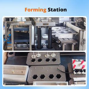 Système d'étanchéité haute pression entièrement automatique pour l'intégration de blister plateau en <span class=keywords><strong>plastique</strong></span> formant une carte de papier alimentation film de feuille de nourriture - Product Image 4