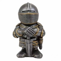 Samurai Armor Knight Statue en résine Décor de jardin artisanal pour collectionneurs d'art