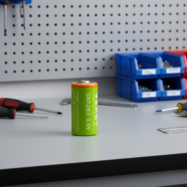 CR14250 HYT Lithium Manganese Cylindrical Battery 14.0x25.0mm 2000mA Pulse 3.0V High Voltage CE 2.38Wh 2.8V Load Voltage for