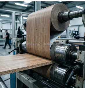 Films décoratifs pour meubles modernes et écologiques, imperméables, surface de panneau revêtue d'un <span class=keywords><strong>film</strong></span> de laminage <span class=keywords><strong>PVC</strong></span> pour portes - Product Image 3