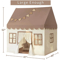 Tente de jeu en bois pour enfants, tente tipi Montessori pour une utilisation en intérieur et en extérieur