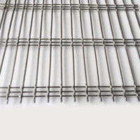 Grillage métallique ondulé en acier inoxydable de 6 mm certifié ISO9001, 72 % d'aire ouverte, pour écrans de façade, grilles de plafond et cloisons à grande échelle