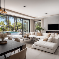 Ensemble de salon moderne de luxe personnalisé, de haute qualité, en bois massif, écologique, fait main, durable, modulaire et confortable pour appartement