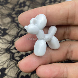 Mignon couleur unie ballon chiens forme pendentif perles acryliques <span class=keywords><strong>pour</strong></span> la fabrication de bijoux téléphone chaîne charme accessoires en gros - Product Image 4