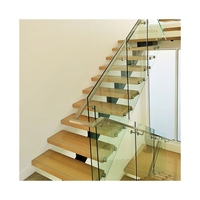 Escalier en acier au carbone sur mesure pour maison et villa modernes