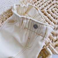 Vêtements personnalisés en Denim pour bébés 0-3t, pantalon en Pp doux, taille haute, pour enfants, en tissu Denim