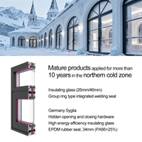 Ventanas Corredizas de Aluminio con Triple Acristalamiento Horizontal, Aislamiento Térmico y Acústico, Estándar Australiano, Bajo Consumo Energético, para Cocina y Sala de Estar