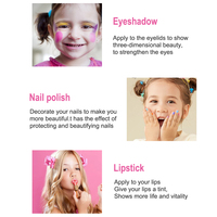 Date Vente Chaude Enfants Faire semblant De Jouer Beauté Dressing Dress-up Cosmétique Kit Fille Lavable Non-toxique Maquillage Ensemble