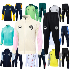 Giacca da calcio giacca da uomo a manica lunga giacca da uomo con cerniera sportiva da corsa per allenamento da calcio maschile - Product Image 4