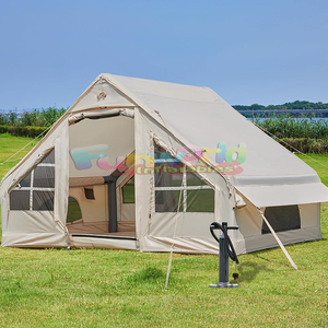 Inflable de aire tente de camping gonflable resistente a prueba de agua cúpula casa al aire libre tiendas de campaña aire tienda de campaña 1 6 persona - Product Image 4