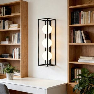 Caja cuadrada de aluminio IP44, decoración Interior, tres bolas de cristal, candelabro de pared LED, lámpara de <span class=keywords><strong>techo</strong></span> 2213 - Product Image 2