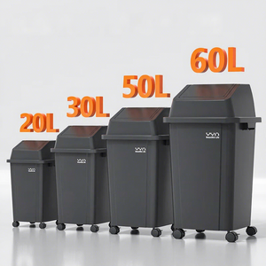 Contenedor de <span class=keywords><strong>Basura</strong></span> al por Mayor de 100L, <span class=keywords><strong>Cubo</strong></span> de Almacenamiento de Plástico <span class=keywords><strong>con</strong></span> <span class=keywords><strong>Ruedas</strong></span>, Contenedores de Residuos Móviles Grandes para Hogar, Cocina y Exteriores - Product Image 2