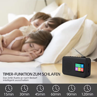 Tragbares digitales AM/FM/DAB-Radio mit LCD-Display Wechselstrom-Wecker Retro-Design