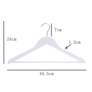 Biểu Tượng Tùy Chỉnh Mang Nhãn Hiệu Màu Đen Móc Gỗ Vàng Vuông Móc Quần Quần Áo Áo Sơ Mi Ổn Định Thanh Bằng Gỗ Trắng Quần Áo Móc Với Rod - Product Image 6