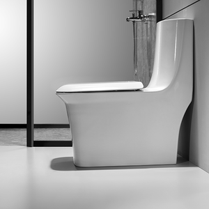 Inodoro de Cerámica Rectangular de Una Pieza con Diseño Moderno Arrow, Descarga por Sifón, Precio Competitivo en Porcelana para Baño - Product Image 2