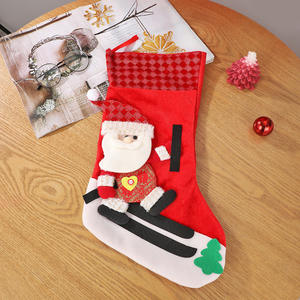 Sac à pommes de Noël en forme de dessin animé JQ - Sac cadeau de Noël et <span class=keywords><strong>chaussettes</strong></span> décoratives fabriquées en Guangdong, marque OEM - Product Image 3