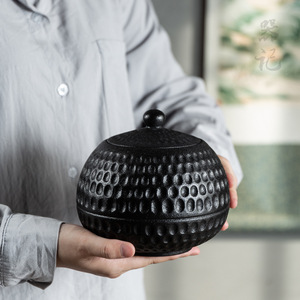 MSH Hive Design Logotipo personalizado Tarro de almacenamiento de cerámica de estilo moderno - Product Image 1