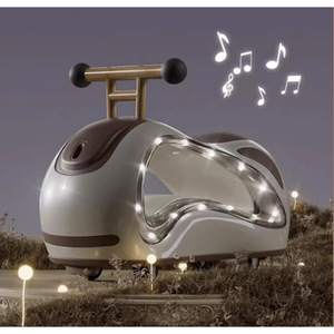 Coche de juguete con forma de cacahuete para niños de 1 a 3 años con luces y música, vehículo de juguete unisex para niños pequeños - Product Image 2