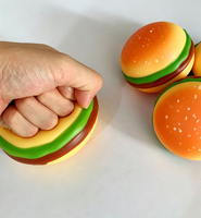 Jouet Squishy Géant Hamburger Réaliste, Jouet Anti-Stress à Presser pour Filles et Garçons en Mousse PU