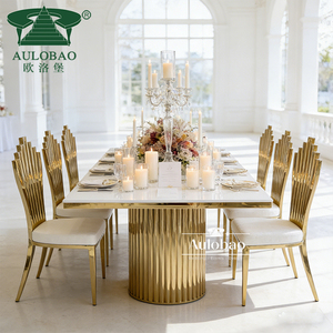 Mesa de Boda con Patas de Acero Inoxidable y Tablero de MDF, Soporte de Ingeniería, Compatibilidad Superior Versátil - Product Image 2
