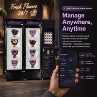 Distributeur automatique de fleurs pour une fraîcheur prolongée, pour 6/8 bouquets, machine distributrice de fleurs, distributeur automatique personnalisé pour fleurs