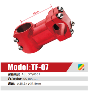 YT vente en gros TF-04 25.4*28.6mm 10 à 25 degrés 80-100mm tige <span class=keywords><strong>de</strong></span> vélo réglable <span class=keywords><strong>vtt</strong></span> partie <span class=keywords><strong>de</strong></span> vélo montée extension <span class=keywords><strong>de</strong></span> fourche - Product Image 4
