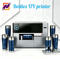 Imprimante UV à jet d'encre rotative à 360 degrés avec CMYK W V pour plastique, céramique, métal, verre, gobelets cylindriques, bouteilles