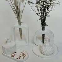 Moule en silicone 3D pour vase, pour la coulée de résine époxy, décoration artisanale pour la maison et le jardin, antiadhésif, réutilisable, bricolage, moule pour pot de fleurs