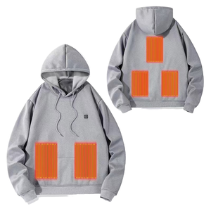 HO Sweat-shirt d'hiver en laine chauffant USB personnalisé avec cinq zones de contrôle de température, manches longues - Product Image 1