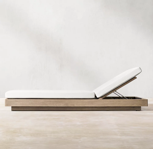 เก้าอี้ไม้สักริมสระว่ายน้ำของโรงแรมหรูสำหรับวิลล่าเลานจ์เดย์เบด - Product Image 2