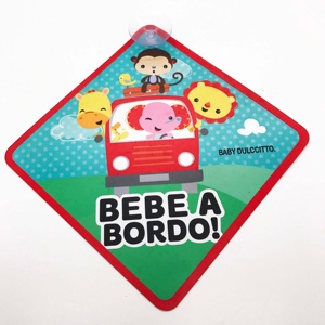 Impresión offset de PVC Baby on Board Sign con ventosa Car Sign 1 <span class=keywords><strong>a</strong></span>ño de garantí<span class=keywords><strong>a</strong></span> - Product Image 4