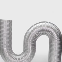 Application extérieure ronde semi-rigide en aluminium CVC Flexible conduit d'air sèche-linge tuyau de ventilation climatiseur Ventilation