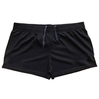 Shorts de sport en coton à cordon de serrage pour hommes Muscle Alive pour la salle de sport et l'entraînement de musculation, lot de 5 pièces - Noir/Bleu/Gris/Jaune/Blanc