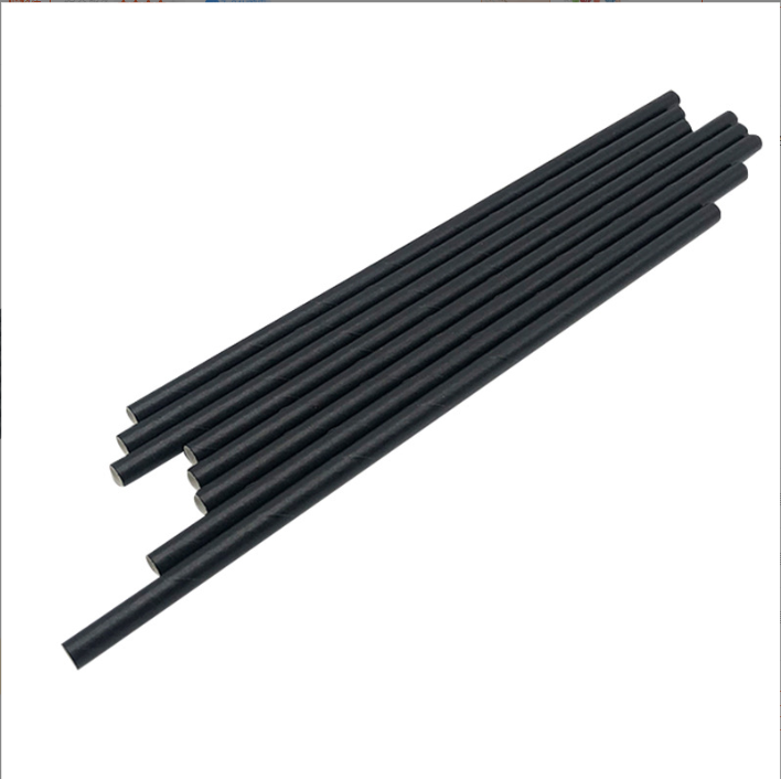 Eco Friendly Biodegradable Compostable Coffee Paper Straw Disposable Drinking Straw Paper Stirring Rod
