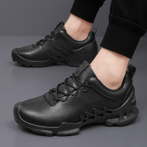 Chaussures décontractées confortables pour hommes, baskets blanches, chaussures de marche rembourrées, style polyvalent pour l'extérieur - Product Image 3