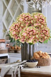 High Quality Artificial Real Touch Latex Hydrangea Flower Stem Large Head <b>Party</b> Hotel Wedding <b>Table</b> Decorative Flowers Handmade - Product Image 4