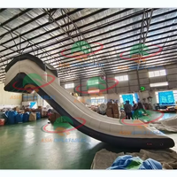 Toboggan gonflable en PVC pour yacht, grand toboggan gonflable pour bateau, excellent toboggan aquatique gonflable pour yacht