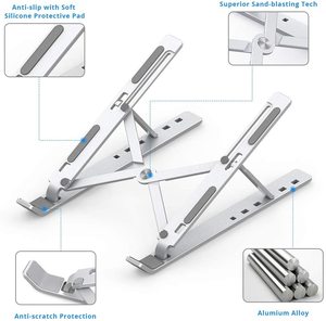 N3 Laptopstand Chủ Ergonomic Nhôm Có Thể Tháo Rời Có Thể Gập Lại Xách Tay <span class=keywords><strong>Mini</strong></span> Kim Loại Máy Tính Xách Tay Đứng Điều Chỉnh - Product Image 4