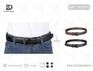 Cintura da uomo con fibbia in lega da 4,0 cm e texture in pelle di vacchetta stile Litchi Lingnan, stile casual - Product Image 1