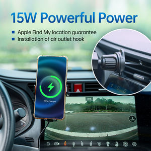 Supporto Auto per Ricarica Wireless 15W Anti-Smarrimento <span class=keywords><strong>3</strong></span> in 1 con Funzione 'Trova il Mio' Compatibile con Caricabatterie Wireless per Auto e Tag 'Trova il Mio' - Product Image 2