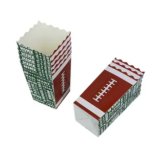 팝콘 상자 치킨 쌀 크래커 종이 컵 일회용 스낵 포장 상자 접이식 식품 포장 상자 사각형 팝콘 양동이