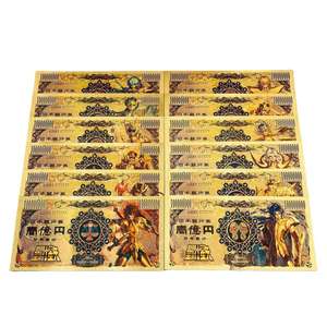 Uang Kertas Plastik Emas Koleksi 100 Juta Yen, Desain Baru 12 Anime Jepang Saint Seiya - Product Image 1
