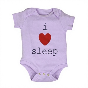 OEM ODM Combinaison bébé 100% coton écologique personnalisée, adorable barboteuse imprimée intégrale avec boutons-pression, vente en gros - Product Image 1