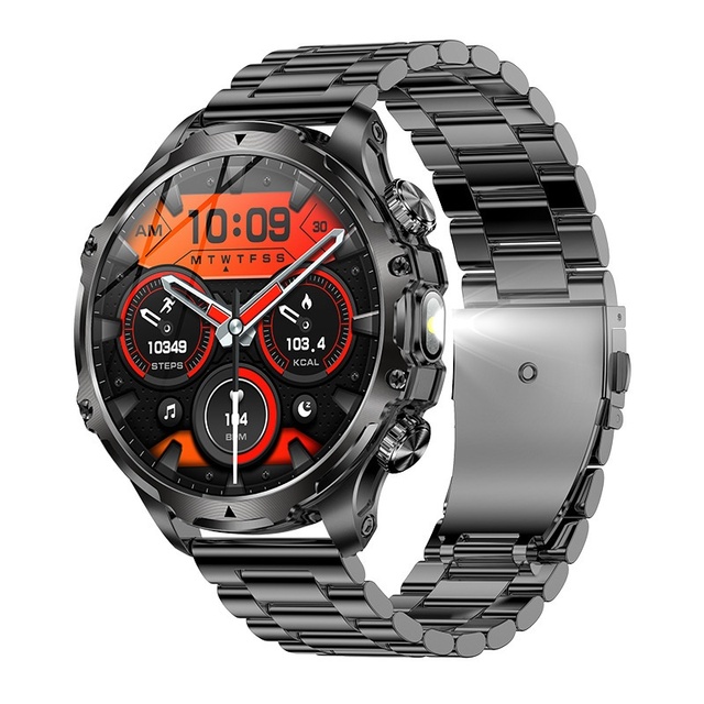 New AK75 Smart Watch for Call 1.85 Inch AMOLED Screen Heart Rate Blood Oxygen Multi-Sports Elderly-Friendly 3 ATM