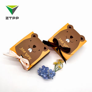 Boîtes mignonnes en papier pliables pour enfants, emballages cadeaux de bonbons de dessin animé créatif - Product Image 2