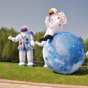 Inflatable Moon Model 400Cm PVC Outdoor Decoration With Light For Yard Party Decor - Product Image 2